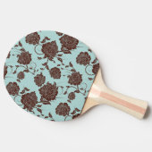 花パターン14 卓球ラケット (横)