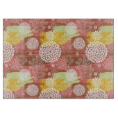 花パターン2 カッティングボード (正面)