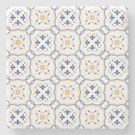 花パターン2 ストーンコースター (正面)