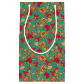 花パターン2 スモールペーパーバッグ (正面)