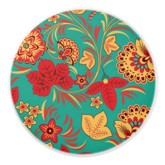 花パターン2 セラミックノブ (正面)