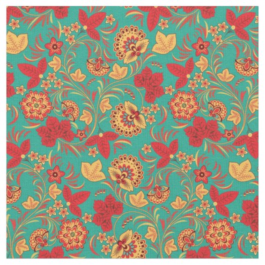 花パターン2 ファブリック (クローズアップ)