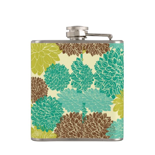 花パターン2 フラスク (裏面)