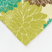 花パターン2 フリースブランケット (角)