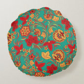 花パターン2 ラウンドクッション (裏面)