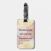 花パターン2 ラゲッジタグ (裏面縦)