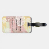 花パターン2 ラゲッジタグ (裏面横)