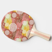 花パターン2 卓球ラケット (横)