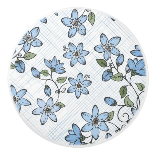 花パターン2 3 セラミックノブ (正面)