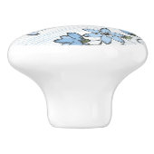 花パターン2 3 セラミックノブ (側面)