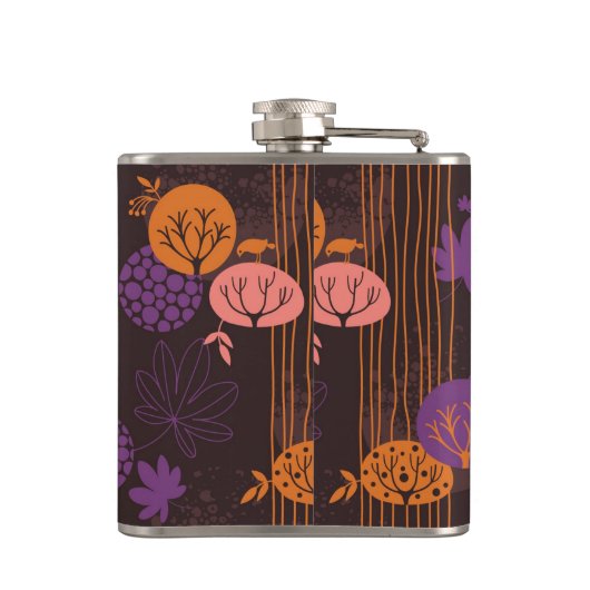 花パターン2 3 フラスク (裏面)