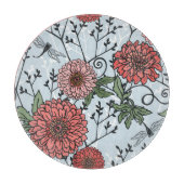 花パターン3 カッティングボード (正面)