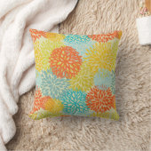 花パターン3 クッション (ブランケット)