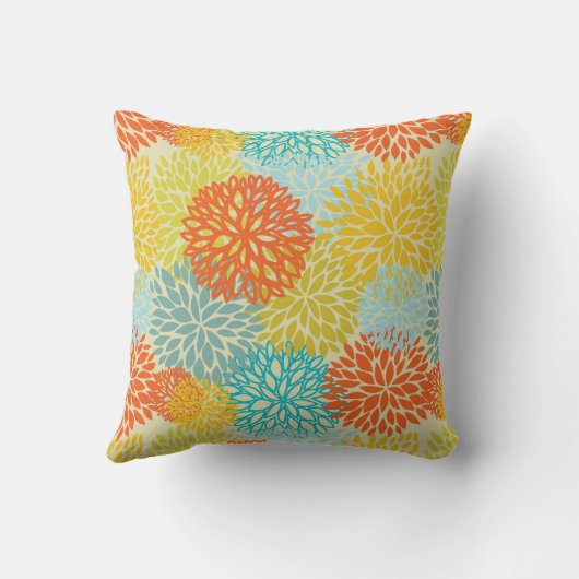 花パターン3 クッション (裏面)