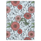 花パターン3 クリップボード (裏面)