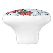 花パターン3 セラミックノブ (側面)