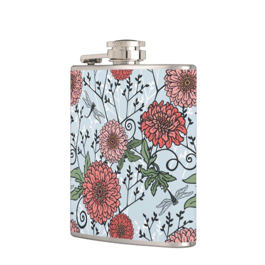 花パターン3 フラスク (左)