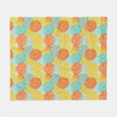 花パターン3 フリースブランケット (正面(横))