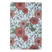 花パターン3 ミニクリップボード (裏面)