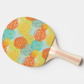 花パターン3 卓球ラケット (横)