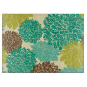 花パターン4 カッティングボード (正面)