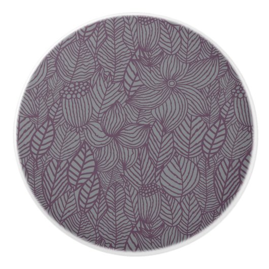 花パターン4 セラミックノブ (正面)