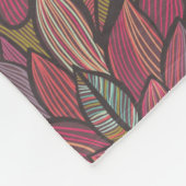 花パターン4 フリースブランケット (角)