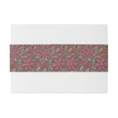 花パターン4 招待状ベリーバンド (裏面例)