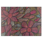 花パターン4 3 カッティングボード (正面)