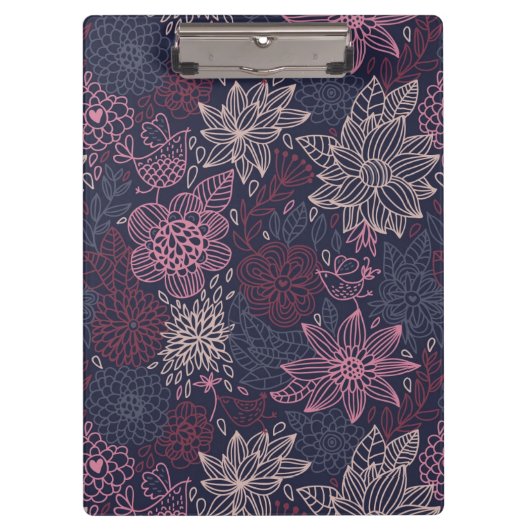 花パターン4 3 クリップボード (正面)