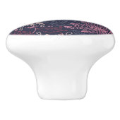 花パターン4 3 セラミックノブ (側面)