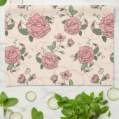 花パターン5 キッチンタオル (折り畳み)