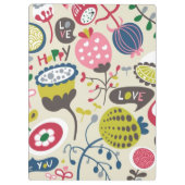 花パターン5 クリップボード (裏面)