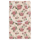 花パターン5 スモールペーパーバッグ (裏面)