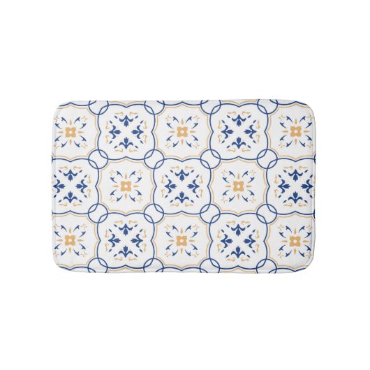 花パターン5 バスマット (正面)