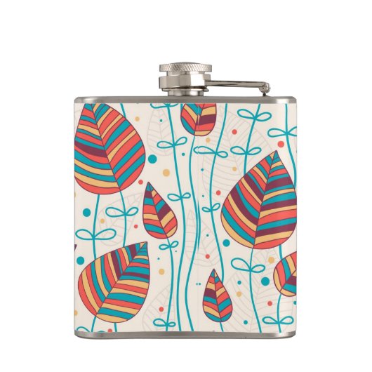 花パターン5 フラスク (裏面)