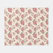 花パターン5 フリースブランケット (正面(横))