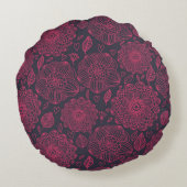 花パターン5 ラウンドクッション (裏面)