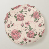 花パターン5 ラウンドクッション (裏面)