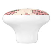 花パターン5 2 セラミックノブ (側面)