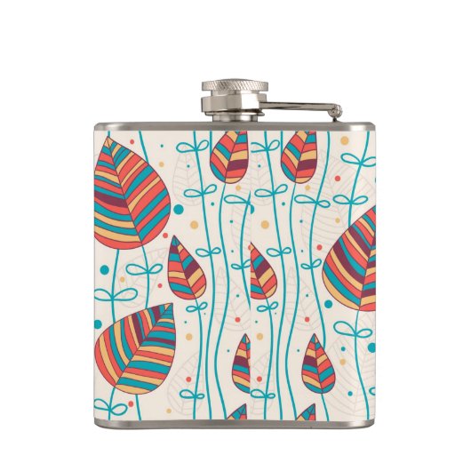 花パターン5 2 フラスク (裏面)