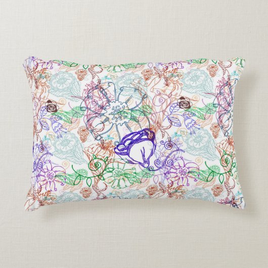 花パターン8 アクセントクッション (正面)