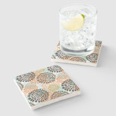 花パターン8 ストーンコースター (横)