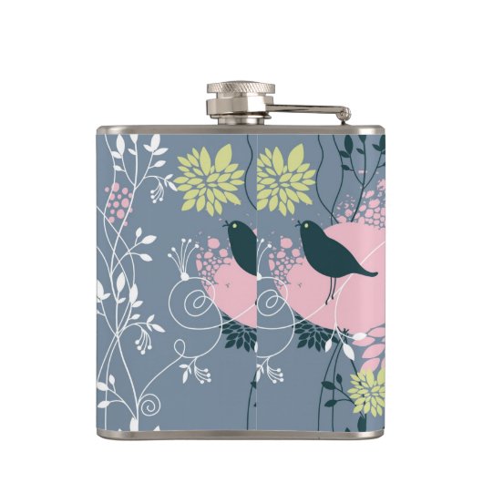 花パターン8 フラスク (裏面)