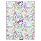 花パターン9 クリップボード (裏面)