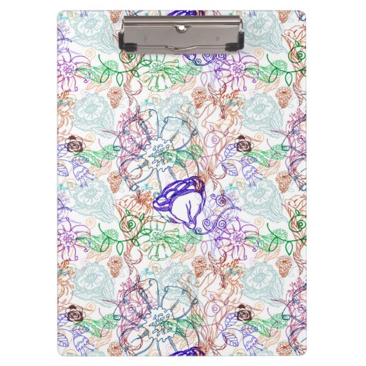 花パターン9 クリップボード (正面)