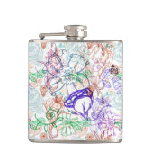 花パターン9 フラスク (正面)