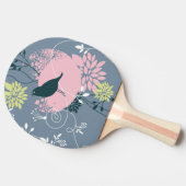 花パターン9 卓球ラケット (横)