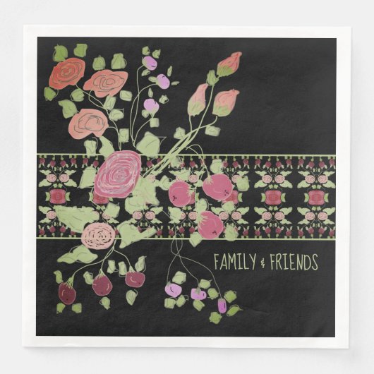 花パターン（の模様が）あるとベリーの芸術 (正面)