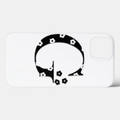 花パターン（の模様が）ある文字G Case-Mate iPhoneケース (裏面 (横))